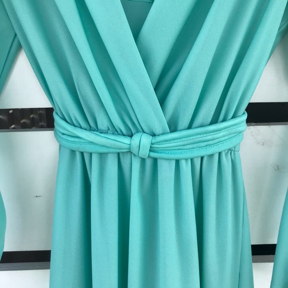VTG 60s 70s retro handmade one of a kind maxi dress with arm cutouts - Picture 5 of 10